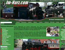 Tablet Screenshot of harzer-schmalspurbahn.de